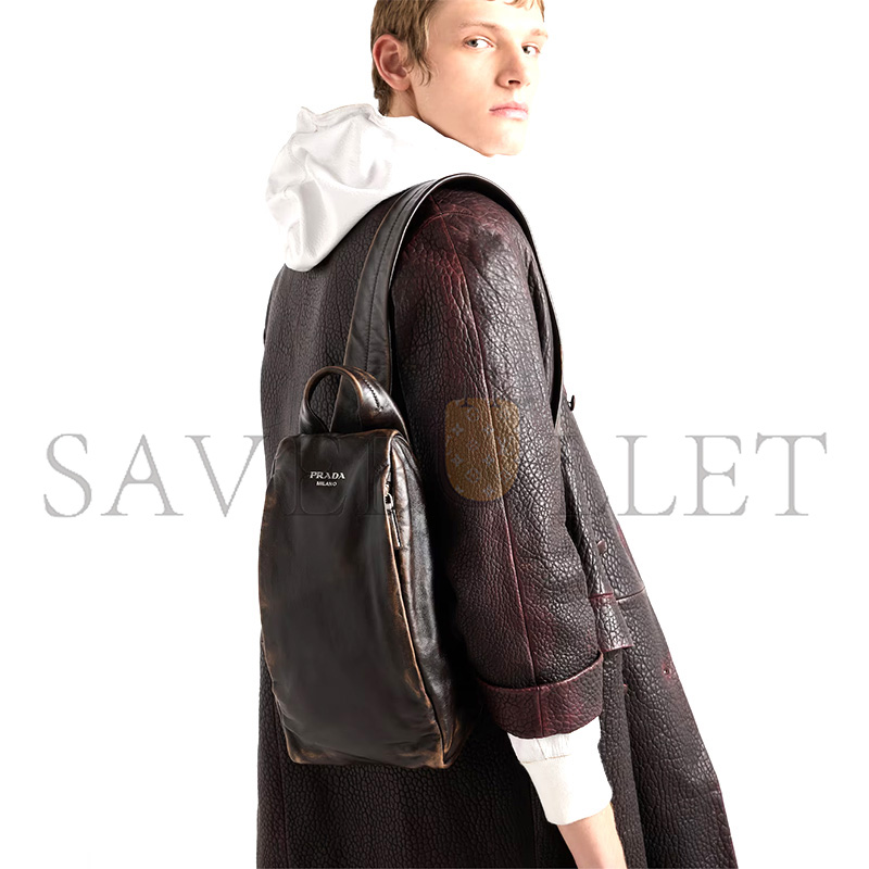 Pra*a nappa leather backpack 2vz114 (32*18*11cm)